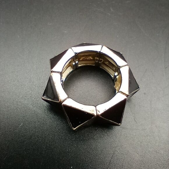 Geometrical stretch spike ring R254 - Picture 4 of 5